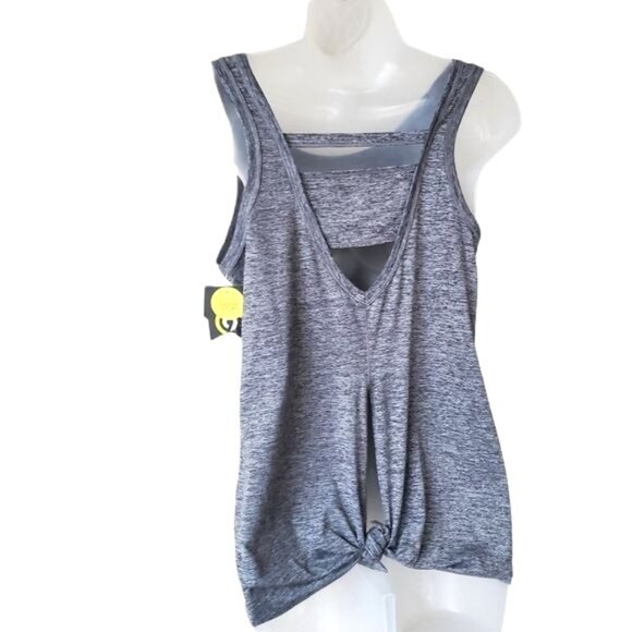 CHAMPION Womens Tank Top Small Cloud‎ Knit Heather Gray Fitness Athletic Workout - Picture 2 of 10